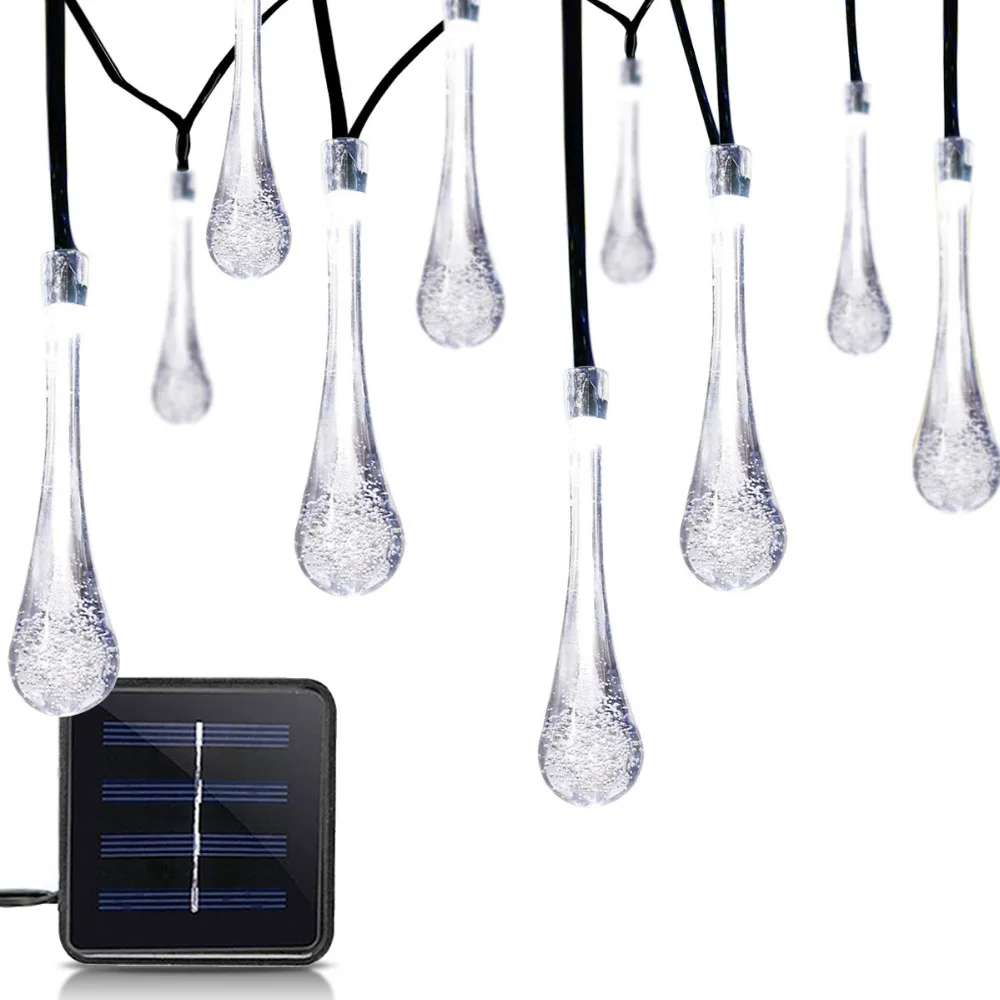 СВЕТОДИОДНЫЕ гирлянды на солнечных батареях сказочные лампы наружные водяные