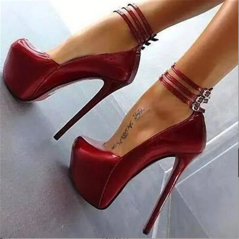 FGHGF shoes,novelty fashion free ,gray (red) PU, buckle, 16 cm high heels,round toe pumps. SIZE:34-45
FGHGF shoes,novelty fashion free ,gray (red) PU, buckle, 16 cm high heels,round toe pumps. SIZE:34-45