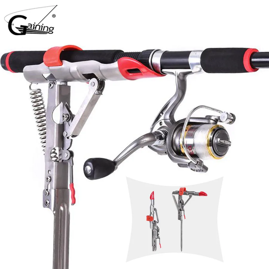 Stainless Steel Automatic Spring Fishing Rods Holders Adjustable Sensitivity Folding Fishing Bite Bracket 375g
Stainless Steel Automatic Spring Fishing Rods Holders Adjustable Sensitivity Folding Fishing Bite Bracket 375g
