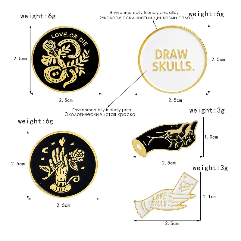 8Seasons Unisex Punk Geometric Brooches Pin Denim Coat Bag Basge Alloy Drop Oil Creative Personality Brooches For Party Gifts
8Seasons Unisex Punk Geometric Brooches Pin Denim Coat Bag Basge Alloy Drop Oil Creative Personality Brooches For Party Gifts