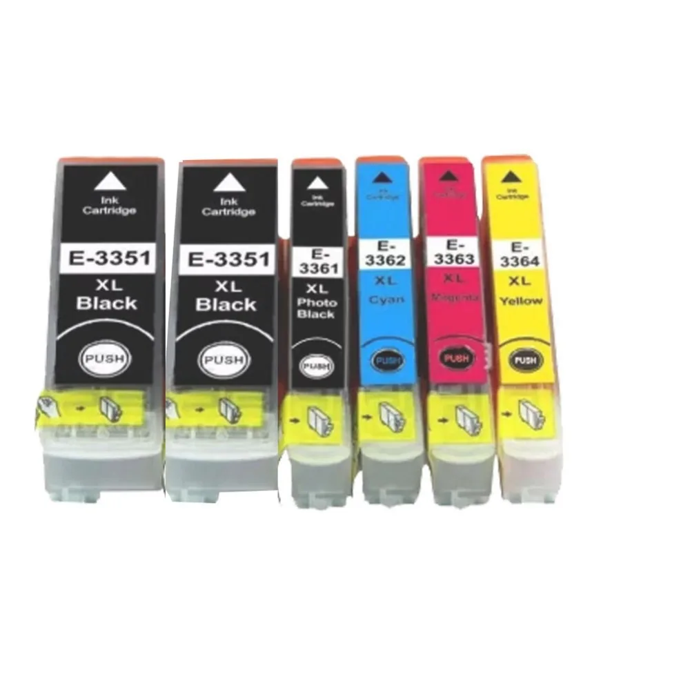 YI LE CAI compatible 6PK For EPSON T3351 T3361 T3362 T3363 T3364 Ink cartridge for Epson XP 530 630 640 635 645 830 900 Printer
YI LE CAI compatible 6PK For EPSON T3351 T3361 T3362 T3363 T3364 Ink cartridge for Epson XP 530 630 640 635 645 830 900 Printer