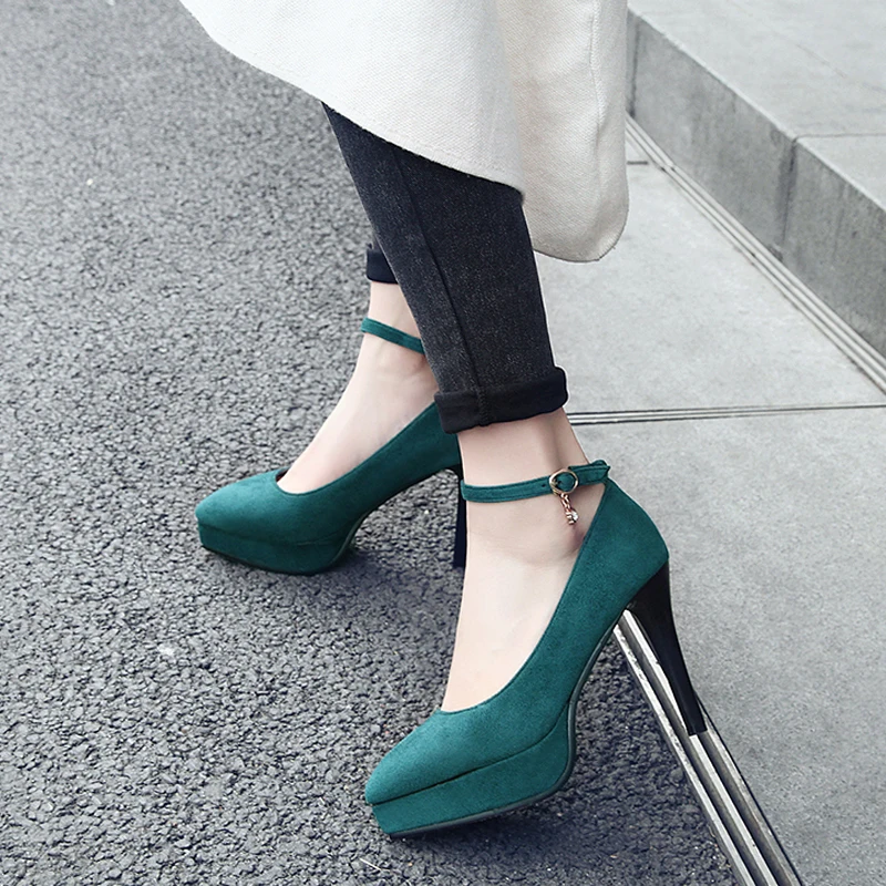 WETKISS Thin High Heels Women Pumps Pointed Toe Crystal Footwear Shallow Ankle Strap Female Shoes Platform Shoes Woman 2019 New
WETKISS Thin High Heels Women Pumps Pointed Toe Crystal Footwear Shallow Ankle Strap Female Shoes Platform Shoes Woman 2019 New