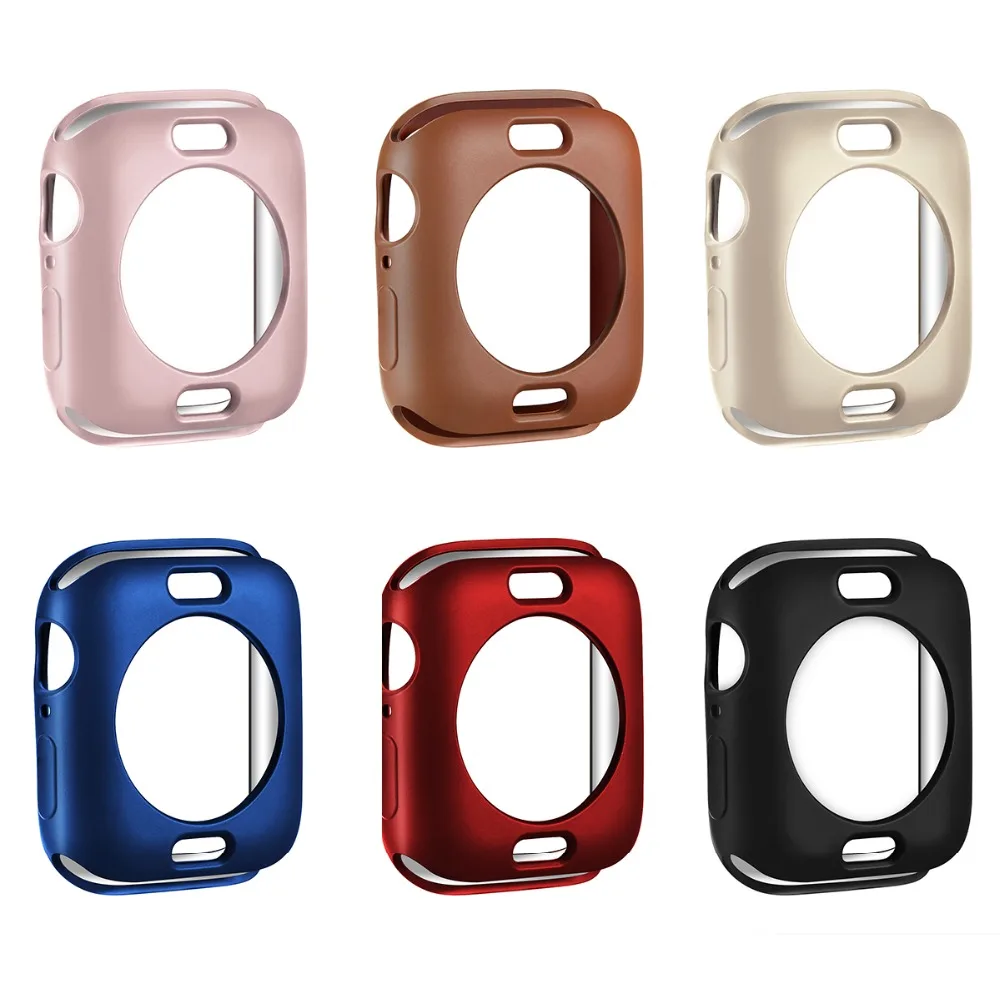 Часы чехол для наручных часов iWatch серии 3214 крышка осень сопротивление мягкие