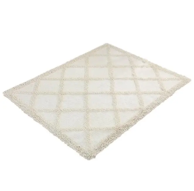 140x180cm Cotton Carpet White Rug Absorbent Ground Mat Floor Mat For Living Room Bedroom Nordic Style Diamond Design
140x180cm Cotton Carpet White Rug Absorbent Ground Mat Floor Mat For Living Room Bedroom Nordic Style Diamond Design