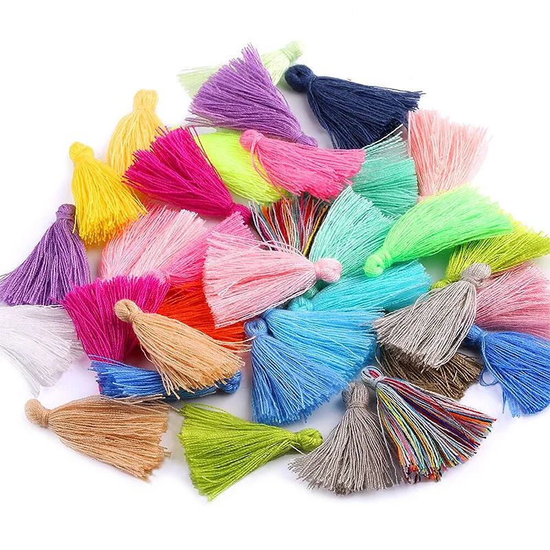 100PCS 3CM Mini Cotton Thread Fabric Tassel DIY Pendant Jewelry Bracelet Key Making Fringe Trim Craft Tassels Sewing Accessories
100PCS 3CM Mini Cotton Thread Fabric Tassel DIY Pendant Jewelry Bracelet Key Making Fringe Trim Craft Tassels Sewing Accessories