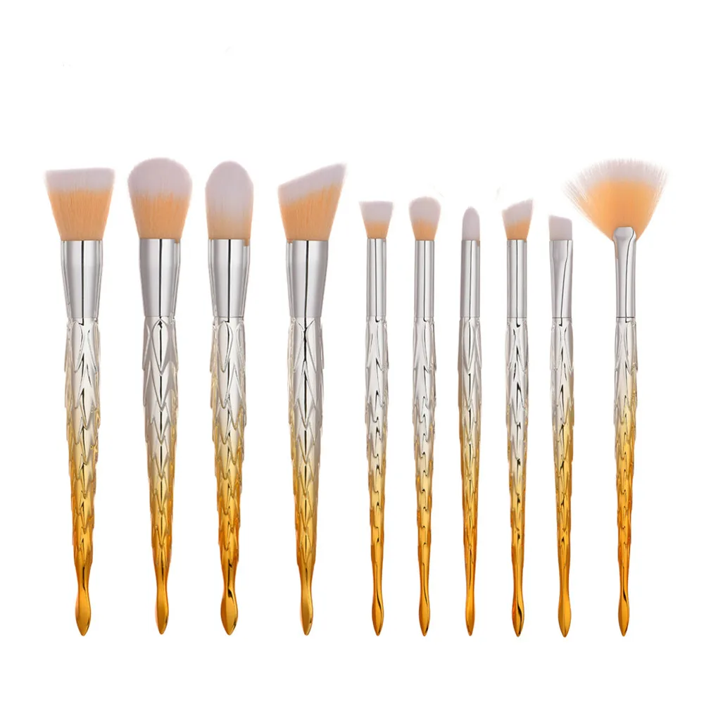 New 10pcs/lots High Quality Plastic Handle Synthetic Hair Makeup Brush Sets Blue Yellow Brand Makeup Brushes Tools Kits
New 10pcs/lots High Quality Plastic Handle Synthetic Hair Makeup Brush Sets Blue Yellow Brand Makeup Brushes Tools Kits