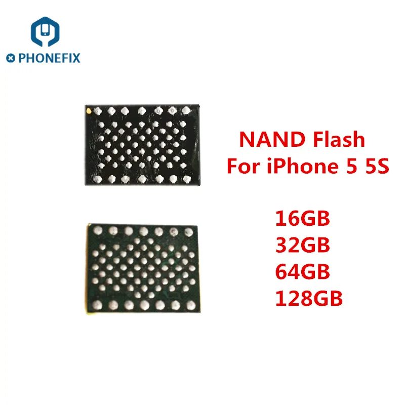 for iPhone 5 5S Nand flash 16G 32G 64G 128G Upgrade Memory Replacement IC Parts with Soldering Balls Hard Disk HDD Chip
for iPhone 5 5S Nand flash 16G 32G 64G 128G Upgrade Memory Replacement IC Parts with Soldering Balls Hard Disk HDD Chip