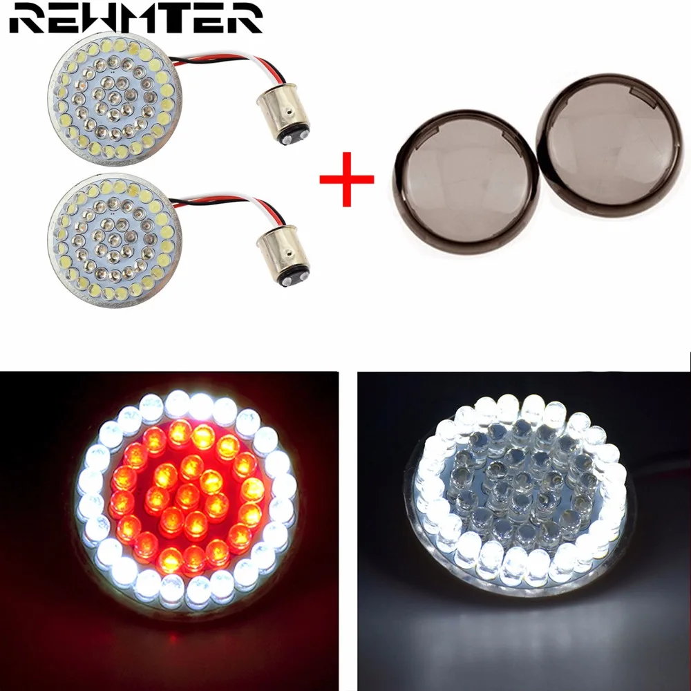 Motorcycle 1157 Turn Signal Light LED Red And White Inserts With 2 pcs Smoked Lens For Harley Softail Dyna Sportster XL Touring
Motorcycle 1157 Turn Signal Light LED Red And White Inserts With 2 pcs Smoked Lens For Harley Softail Dyna Sportster XL Touring