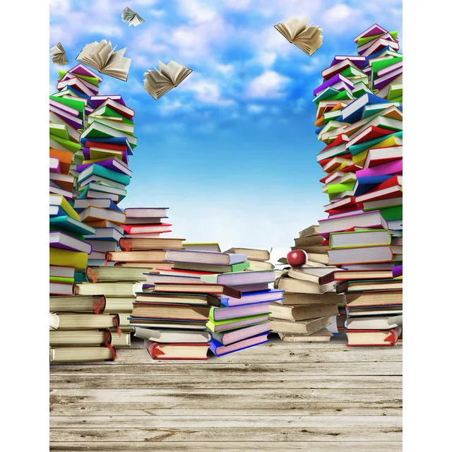 Фото Тонкие виниловые летающие книги Bakcdrop для детей дня рождения вечеринки