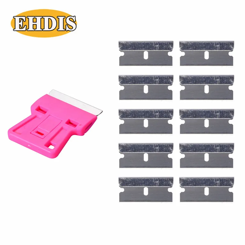 EHDIS Razor Scraper +10pcs Carbon Steel Blade Window Tint Tool Car Vinyl Film Wrapping Squeegee Auto Styling Sticker Glue Remove
EHDIS Razor Scraper +10pcs Carbon Steel Blade Window Tint Tool Car Vinyl Film Wrapping Squeegee Auto Styling Sticker Glue Remove