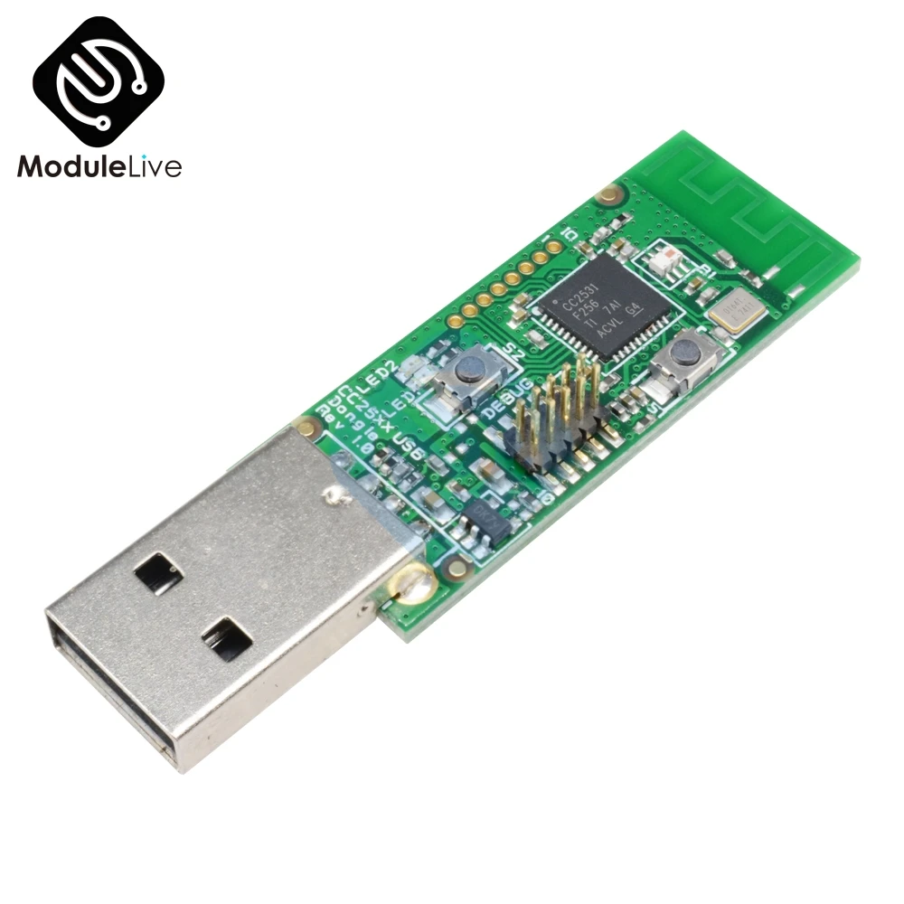 Zigbee CC2531 Sniffer Bare Wireless Board Packet Protocol Analyzer Module USB Interface Dongle Capture Packet
Zigbee CC2531 Sniffer Bare Wireless Board Packet Protocol Analyzer Module USB Interface Dongle Capture Packet