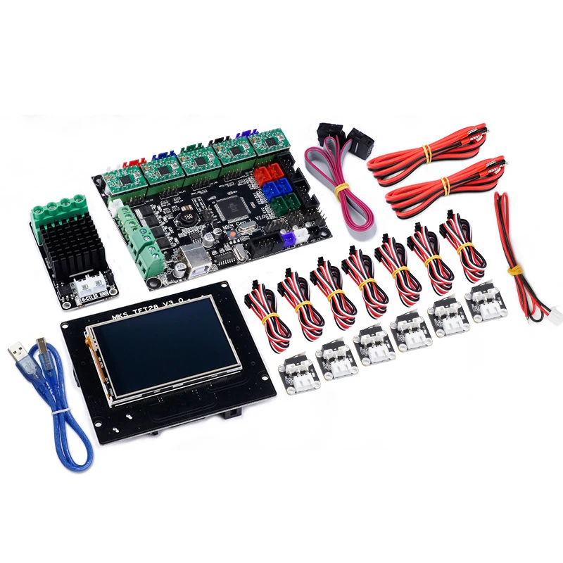 3D priner mainboard MKS GEN L+MKS TFT28 LCD display +drv4988+Limit switch+MOS module kits for diy 3d printer motherboard parts
3D priner mainboard MKS GEN L+MKS TFT28 LCD display +drv4988+Limit switch+MOS module kits for diy 3d printer motherboard parts