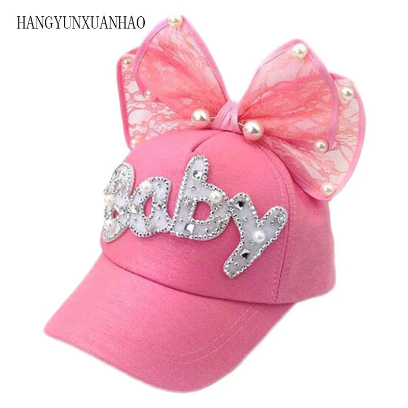 Cute Big Bow Girls Snapback Baseball Cap Children Mesh Hat Spring Summer Adjustable Snapback Casquette Kids Baby Pearl
Cute Big Bow Girls Snapback Baseball Cap Children Mesh Hat Spring Summer Adjustable Snapback Casquette Kids Baby Pearl