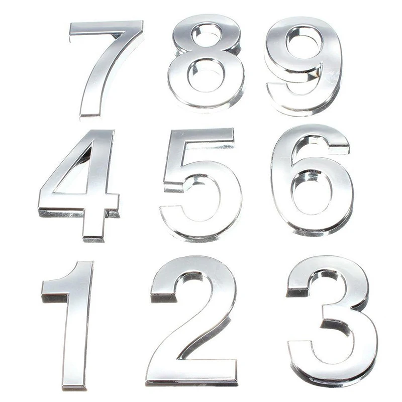 5cm Modern House Number Stickers 3D Self Adhesive Door Plate Sign Digits Apartment Hotel Office Door Address ABS Plastic Labels
5cm Modern House Number Stickers 3D Self Adhesive Door Plate Sign Digits Apartment Hotel Office Door Address ABS Plastic Labels