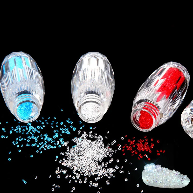Micro Drill Bottle Nail Decorations AB Colorful Rhinestones Elf Pearl Crystal Sand Beads 8 Colors Transparent Beads for Manicure
Micro Drill Bottle Nail Decorations AB Colorful Rhinestones Elf Pearl Crystal Sand Beads 8 Colors Transparent Beads for Manicure
