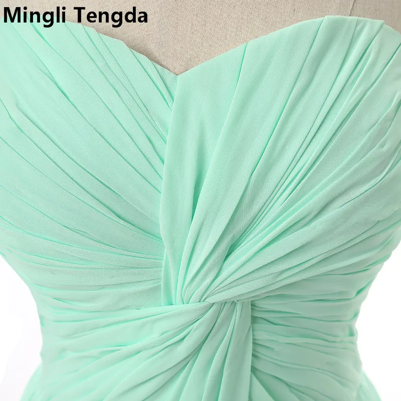 Женское платье без бретелек mingli tengda длинное мятно-зеленого цвета для свадебной