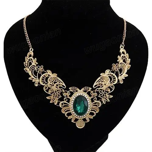 Boho Vintage Women Luxury Party Hollow Out Flower Oval Rhinestone Statement Bib Necklace indian Lady Dress Choker Big Necklace
Boho Vintage Women Luxury Party Hollow Out Flower Oval Rhinestone Statement Bib Necklace indian Lady Dress Choker Big Necklace