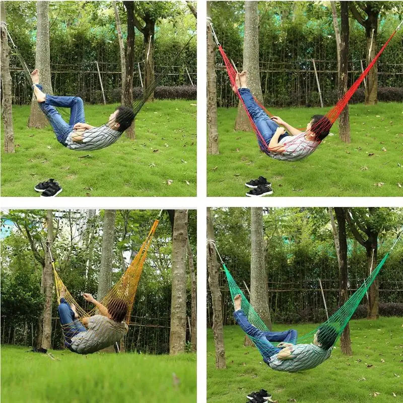 Portable Nylon Hanging Bed Mesh Net Swing Sleeping Camping Travel Hammocks Portable Single Person Mesh Nylon Hammock Hang
Portable Nylon Hanging Bed Mesh Net Swing Sleeping Camping Travel Hammocks Portable Single Person Mesh Nylon Hammock Hang