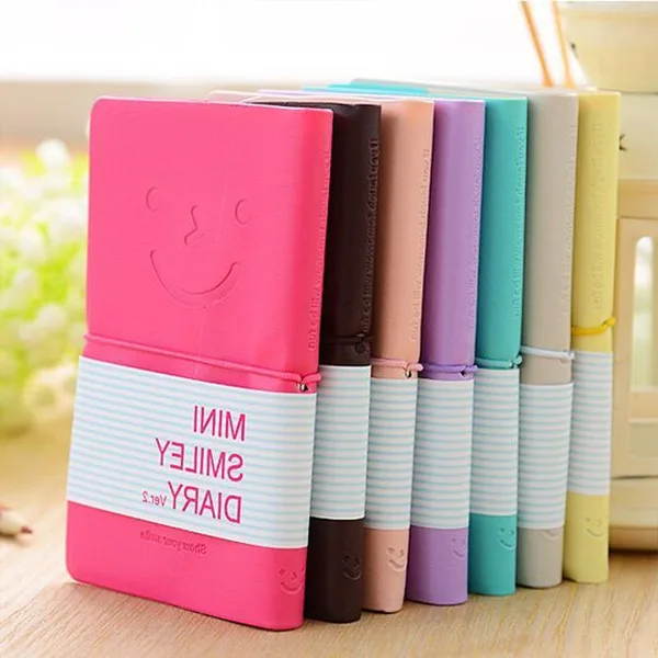 Candy Colors Fashion Cute Charming Mini Smiley Paper Diary Notebook Memo Book leather Note Pads Stationery Pocketbook
Candy Colors Fashion Cute Charming Mini Smiley Paper Diary Notebook Memo Book leather Note Pads Stationery Pocketbook
