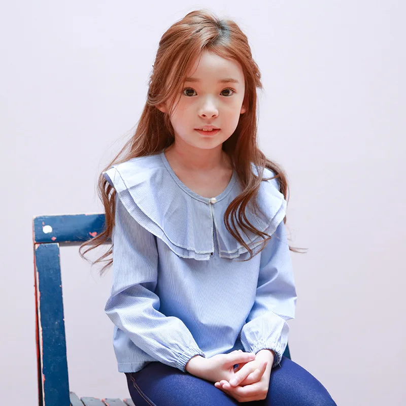 Girls Blouse 2021 Autumn Shirt Cotton Long Sleeve Striped Tops Tees Girls 10-12 Years Clothing Blouses for School Girls Clothes
Girls Blouse 2021 Autumn Shirt Cotton Long Sleeve Striped Tops Tees Girls 10-12 Years Clothing Blouses for School Girls Clothes