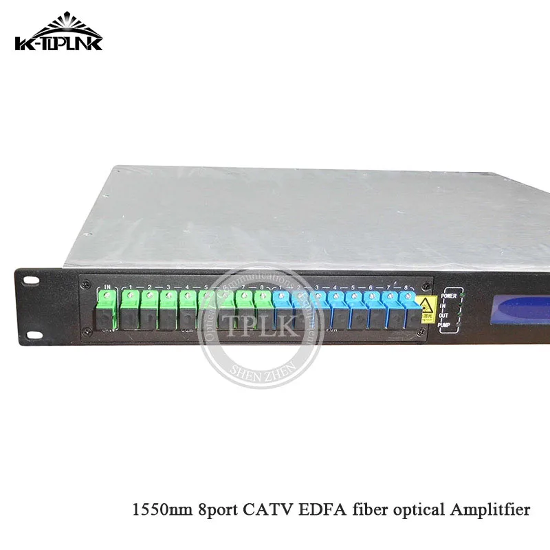 CATV EDFA Волоконно-оптический усилитель 1310/1490/1550 WDM 1550nm 1U/ 80W 8 портов * 20dbm sc/apc sc/upc