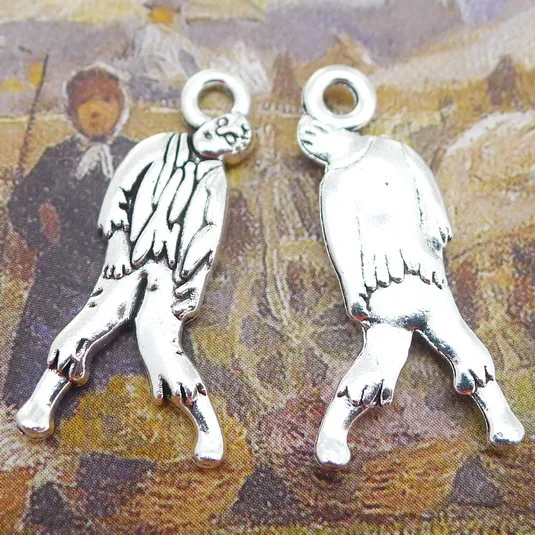 100pcs corpse antique silver alloy Pendant charm Handmade earring bracelet necklace Jewelry Making DIY Components 12*27mm
100pcs corpse antique silver alloy Pendant charm Handmade earring bracelet necklace Jewelry Making DIY Components 12*27mm