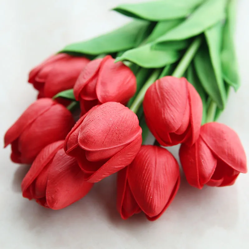 High Quality 1pcs Red Pu Tulips Artificial Flowers Real Touch Tulips White Tulips Artificial Silk Fake Tulips Flower Bouquets
High Quality 1pcs Red Pu Tulips Artificial Flowers Real Touch Tulips White Tulips Artificial Silk Fake Tulips Flower Bouquets