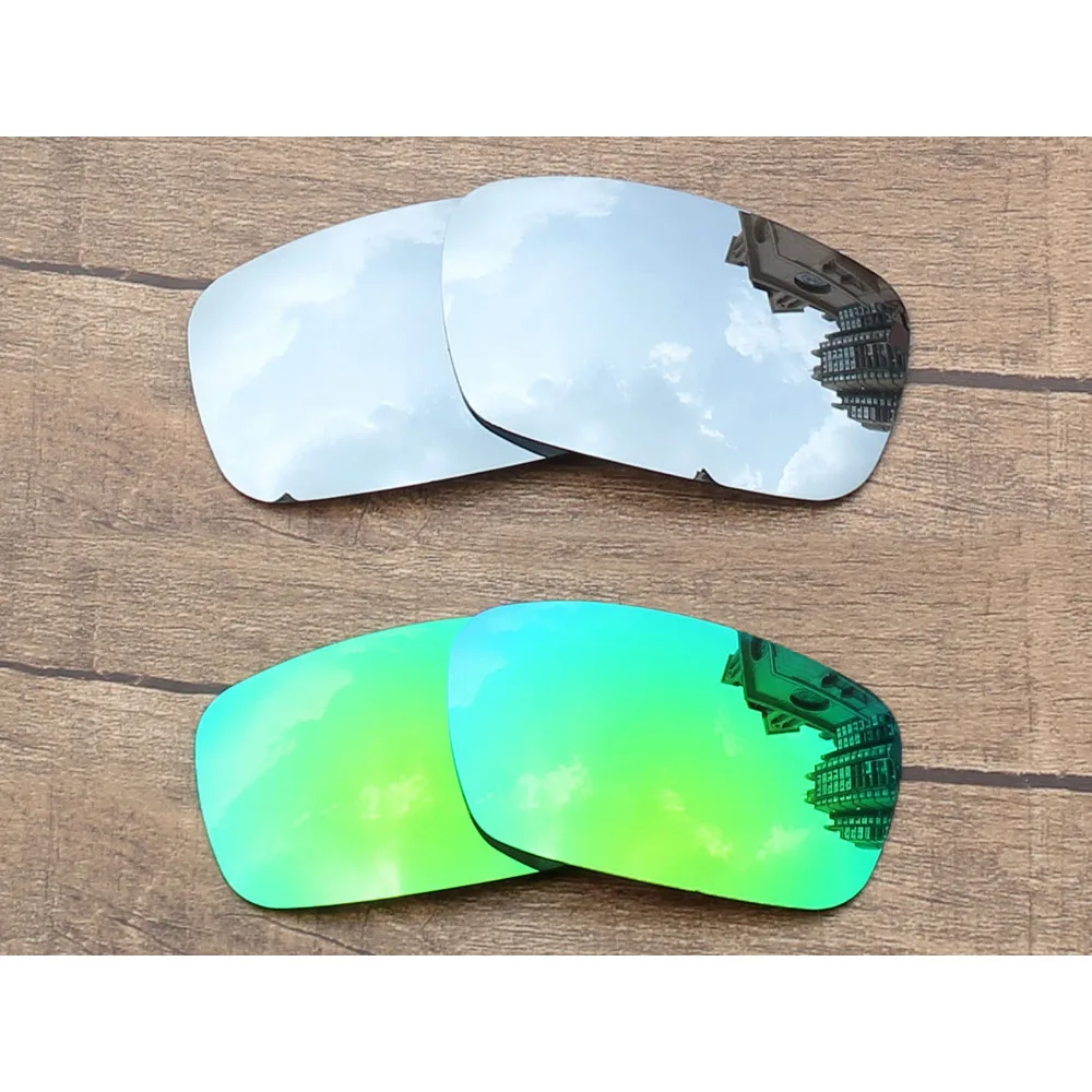 Vonxyz 2 Pairs Chrome Mirror & Jade Mirror Polarized Replacement Lenses for-Oakley Crankshaft Frame
Vonxyz 2 Pairs Chrome Mirror & Jade Mirror Polarized Replacement Lenses for-Oakley Crankshaft Frame