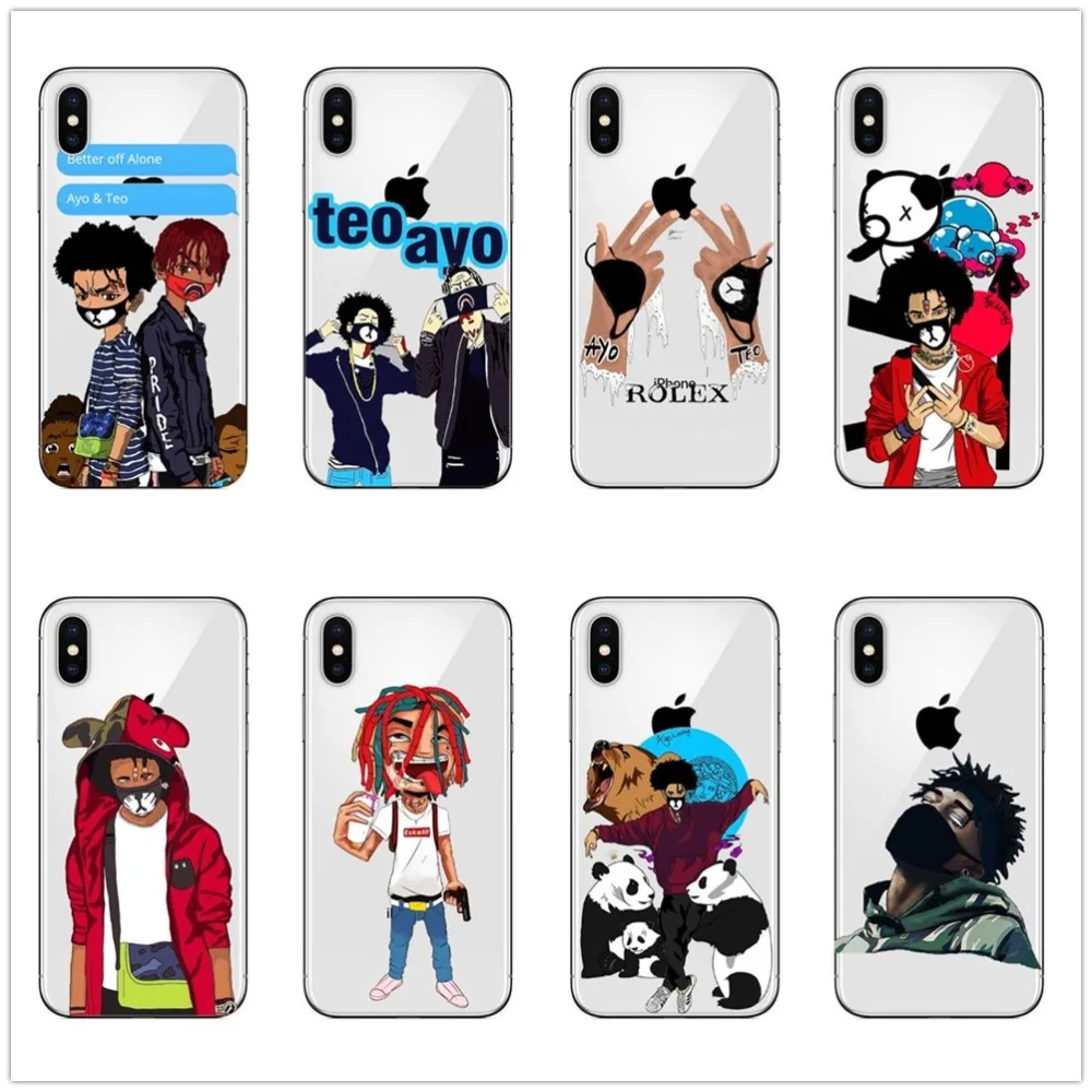 Модный и lovel Ayo & Teo Рэппер для iPhone X10 8 7 6 6S Plus 5 5S XR XS Max высококачественный Мягкий ТПУ