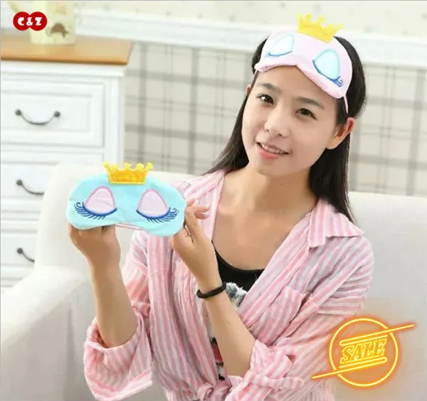 Корона Kawai Красивая значок ресниц мягкий коралловый флис eyemask siesta мигающий