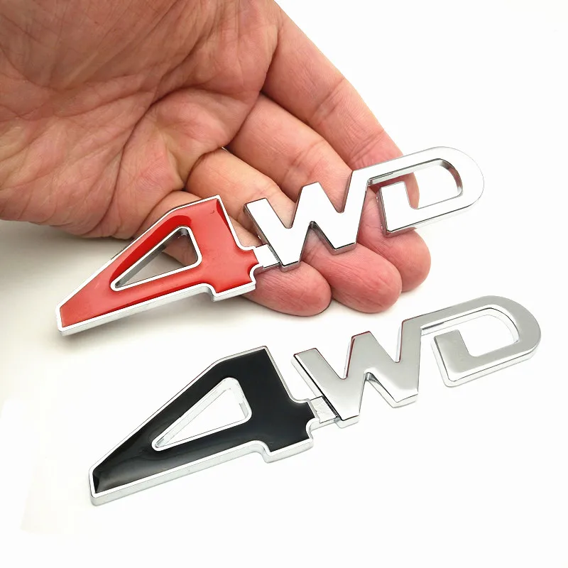 

FDIK 3D Chrome Metal Sticker 4WD Emblem 4X4 Badge Decal Car Styling For Honda CRV Accord Civic Suzuki Grand Vitara Swift SX4