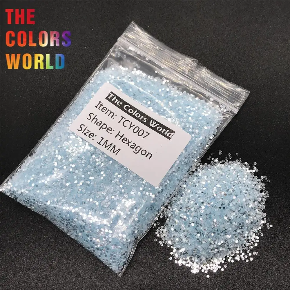 TCY007 Shinning Silver Light Blue Color Hexagon Shape Nail Glitter Nail Art Decoration Nail Gel Face Glitter Makeup Henna DIY
TCY007 Shinning Silver Light Blue Color Hexagon Shape Nail Glitter Nail Art Decoration Nail Gel Face Glitter Makeup Henna DIY