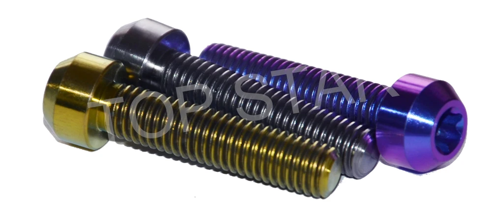 Button head Titanium bolts for Motorcycle M8 X 35mm Grade5 Titanium alloy Bolt 4 PCS