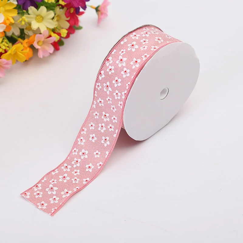Hot Craft Ribbon 3.8cm Two-Color Small Floral Clothing Sewing DIY Decoration With Single-Sided Printing Gift Wrapping Ribbon
Hot Craft Ribbon 3.8cm Two-Color Small Floral Clothing Sewing DIY Decoration With Single-Sided Printing Gift Wrapping Ribbon