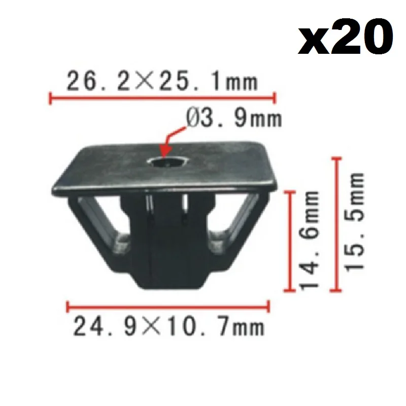 20x Headlight To Grille Spacer Bracket #10 Screw Grommet Nylon Nut Clip For Honda / Nylon Retainer Clip
20x Headlight To Grille Spacer Bracket #10 Screw Grommet Nylon Nut Clip For Honda / Nylon Retainer Clip