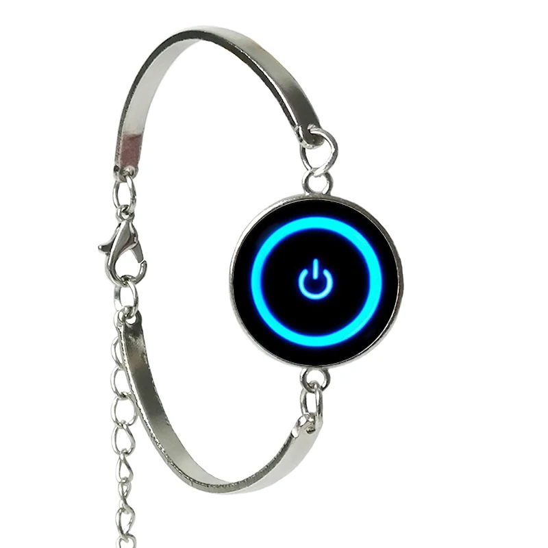 blue switch Record Bracelets Round Glass Dome Fashion Punk Style Bangles For Women Men Charms Jewelry Gifts
blue switch Record Bracelets Round Glass Dome Fashion Punk Style Bangles For Women Men Charms Jewelry Gifts