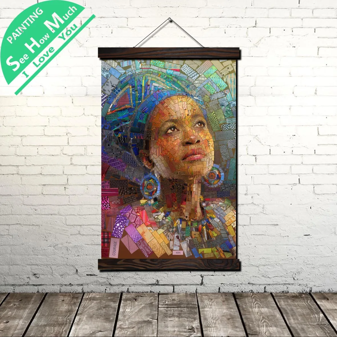 Mosaic African Gril Scroll Painting Canvas Vintage Poster and Print Wall Art Pictures Living Room Bedroom Farmhouse Decoration
Mosaic African Gril Scroll Painting Canvas Vintage Poster and Print Wall Art Pictures Living Room Bedroom Farmhouse Decoration