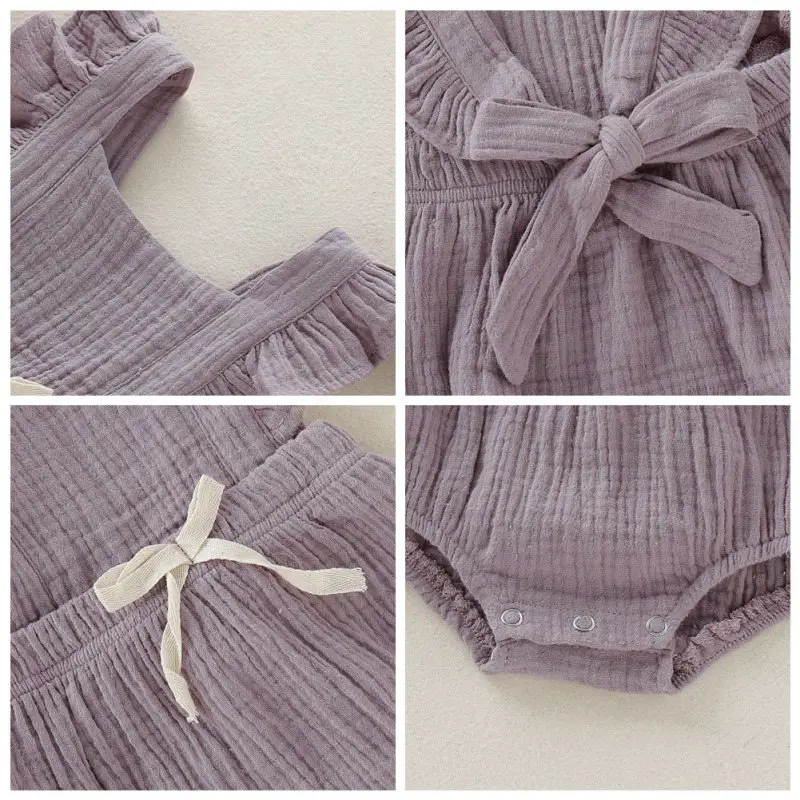 Summer Solid Jumpsuit Headband Baby Romper Cotton Flare Sleeve Triangle Romper For Baby Girl Plain Infant Baby Clothes
Summer Solid Jumpsuit Headband Baby Romper Cotton Flare Sleeve Triangle Romper For Baby Girl Plain Infant Baby Clothes