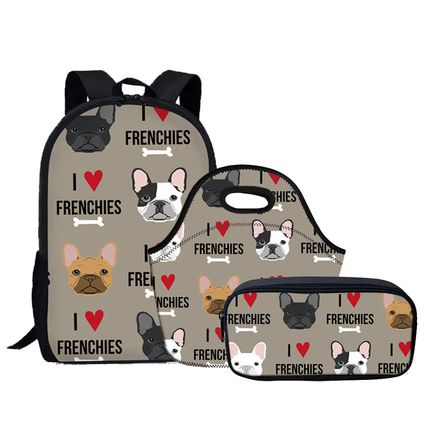 Teen Backpack Large Capacity set Girls School Bags Cute French Bulldog Print Harajuss Book Heavy Duty Kids Softback Bag Custom
Teen Backpack Large Capacity set Girls School Bags Cute French Bulldog Print Harajuss Book Heavy Duty Kids Softback Bag Custom