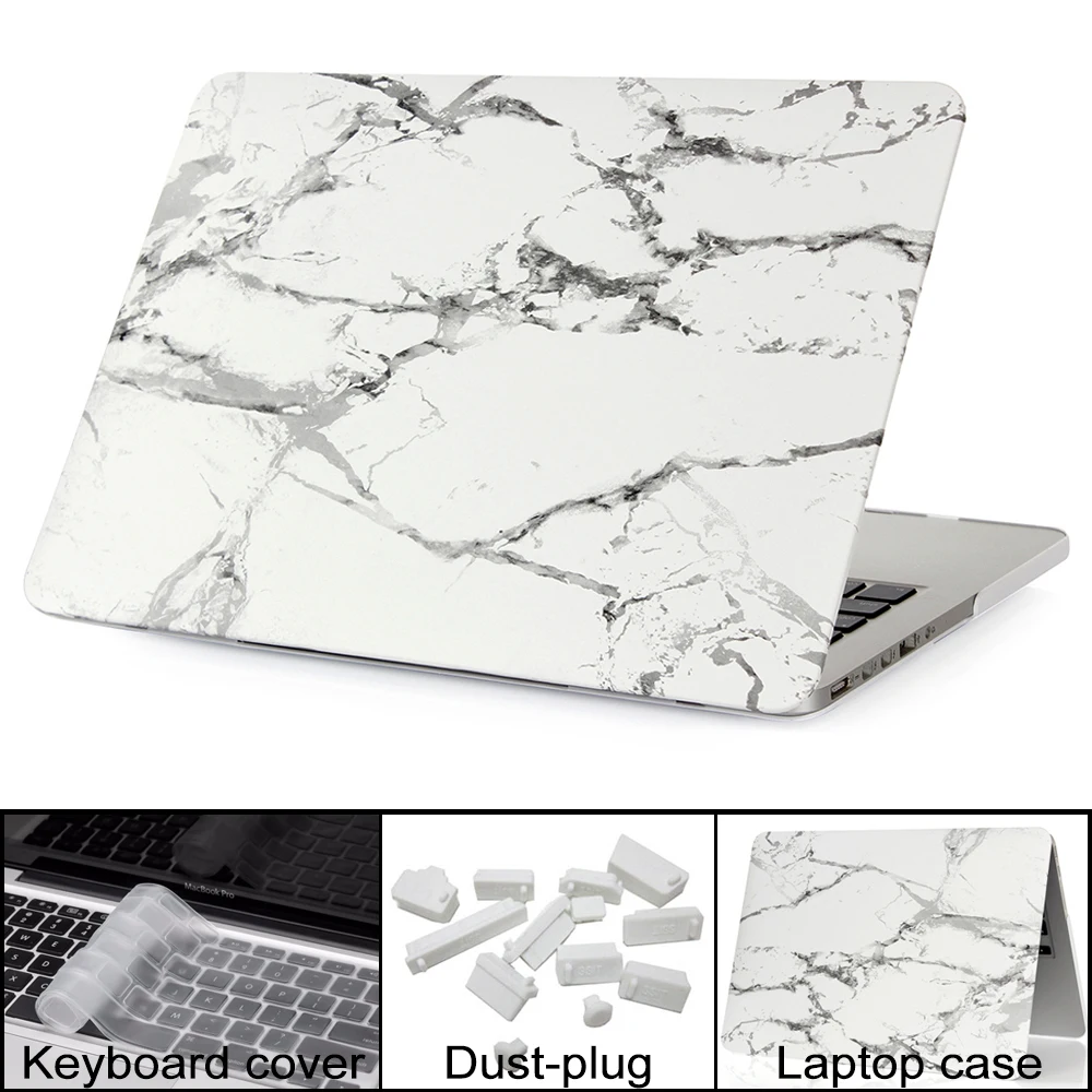 Высококачественный жесткий чехол с мраморной текстурой для Apple Macbook Air Pro Retina 11 12 13