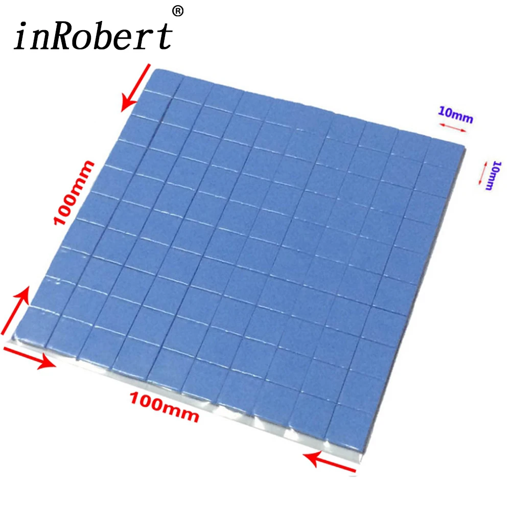 100 Pcs Blue 10mm*10mm*1mm GPU CPU Heatsink Cooling Conductive Silicone Pad Thermal Pad
100 Pcs Blue 10mm*10mm*1mm GPU CPU Heatsink Cooling Conductive Silicone Pad Thermal Pad