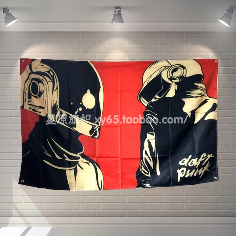 "DAFTPUNK" Rock Music Poster Banners Music Studio Wall Decoration Hanging Art Waterproof Cloth Polyester Fabric Flags
"DAFTPUNK" Rock Music Poster Banners Music Studio Wall Decoration Hanging Art Waterproof Cloth Polyester Fabric Flags