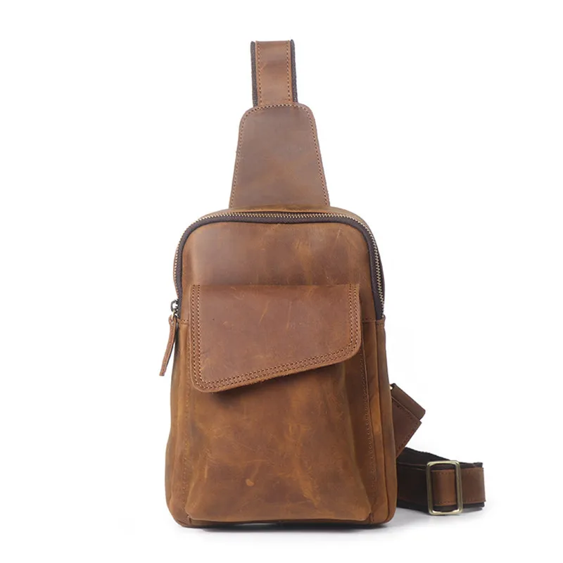 Nesitu Highend Vintage Brown Thick Genuine Crazy Horse Leather Women Men Chest Bag for ipad Mini Shoulder Messenger Bags M074
Nesitu Highend Vintage Brown Thick Genuine Crazy Horse Leather Women Men Chest Bag for ipad Mini Shoulder Messenger Bags M074