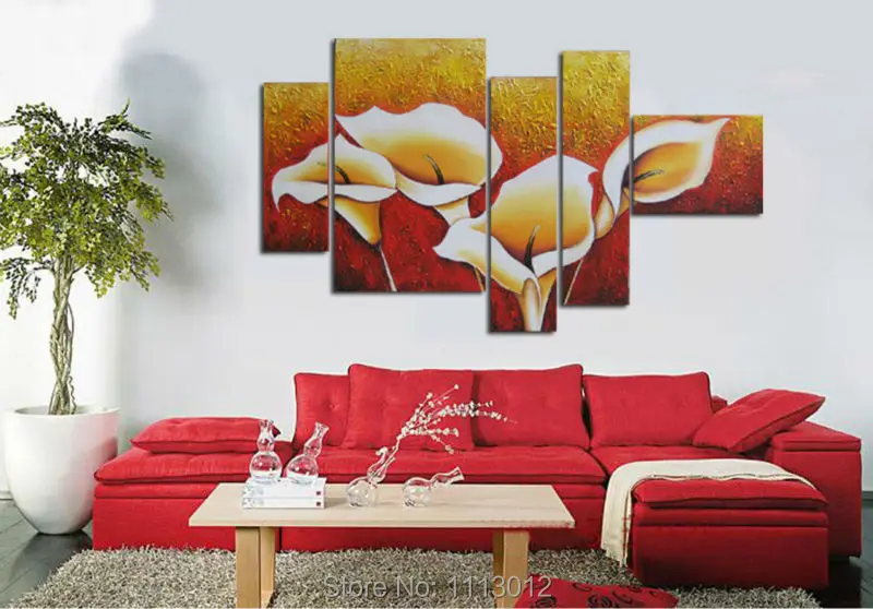 100% Hand Painted 5 Piece Set Modern White Knife Flower Oil Painting On Canvas Home Wall Decoration Art Picture For Living Room
100% Hand Painted 5 Piece Set Modern White Knife Flower Oil Painting On Canvas Home Wall Decoration Art Picture For Living Room