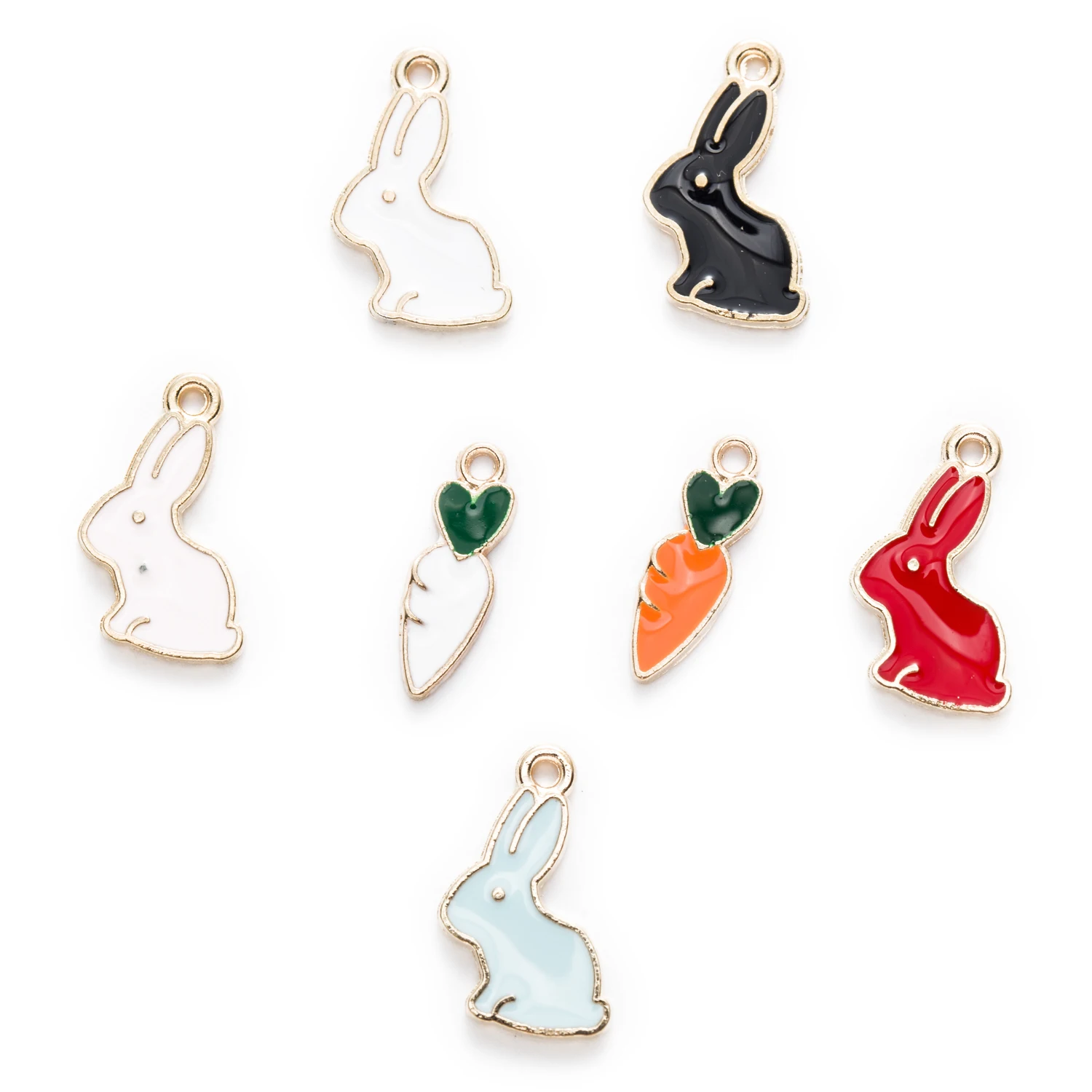 1 Piece Zinc alloy Enamel Rabbit Carrot Charms Pendants Fit Necklace Bracelet Earrings For Women DIY Jewelry Making 16-18mm
1 Piece Zinc alloy Enamel Rabbit Carrot Charms Pendants Fit Necklace Bracelet Earrings For Women DIY Jewelry Making 16-18mm