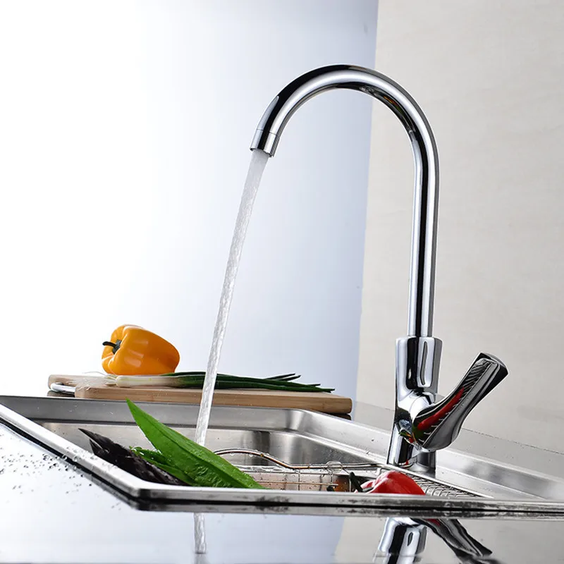 Kitchen Faucets Chrome Brass Single Handle/Hole New Arrived 360 Rotate Kitchen Faucet Cold Hot Water Mixer Sink Taps Torneira
Kitchen Faucets Chrome Brass Single Handle/Hole New Arrived 360 Rotate Kitchen Faucet Cold Hot Water Mixer Sink Taps Torneira