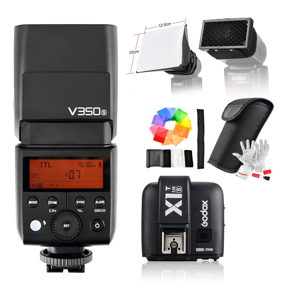 Вспышка Godox V350S TTL HSS 1/8000s Speedlite со встроенной литий-ионной батареей 2000 мач и фотопередатчиком для Sony a7RII a7R a58 a99
Вспышка Godox V350S TTL HSS 1/8000s Speedlite со встроенной литий-ионной батареей 2000 мач и фотопередатчиком для Sony a7RII a7R a58 a99