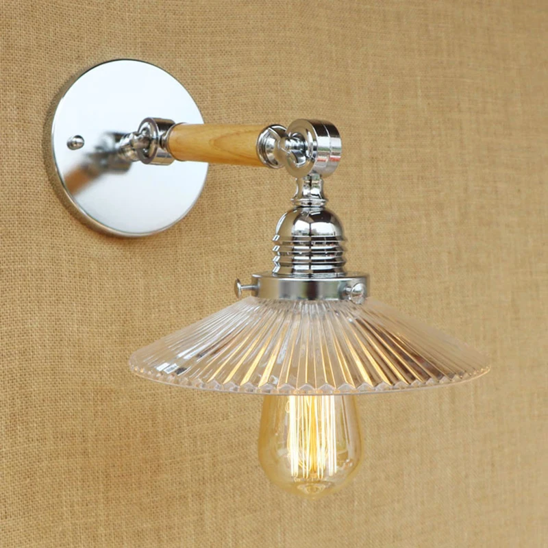 Fashion Loft Industrial LED wall lamp glass lampshade free adjust single swing arm for living room bedroom restaurant bar E27
Fashion Loft Industrial LED wall lamp glass lampshade free adjust single swing arm for living room bedroom restaurant bar E27