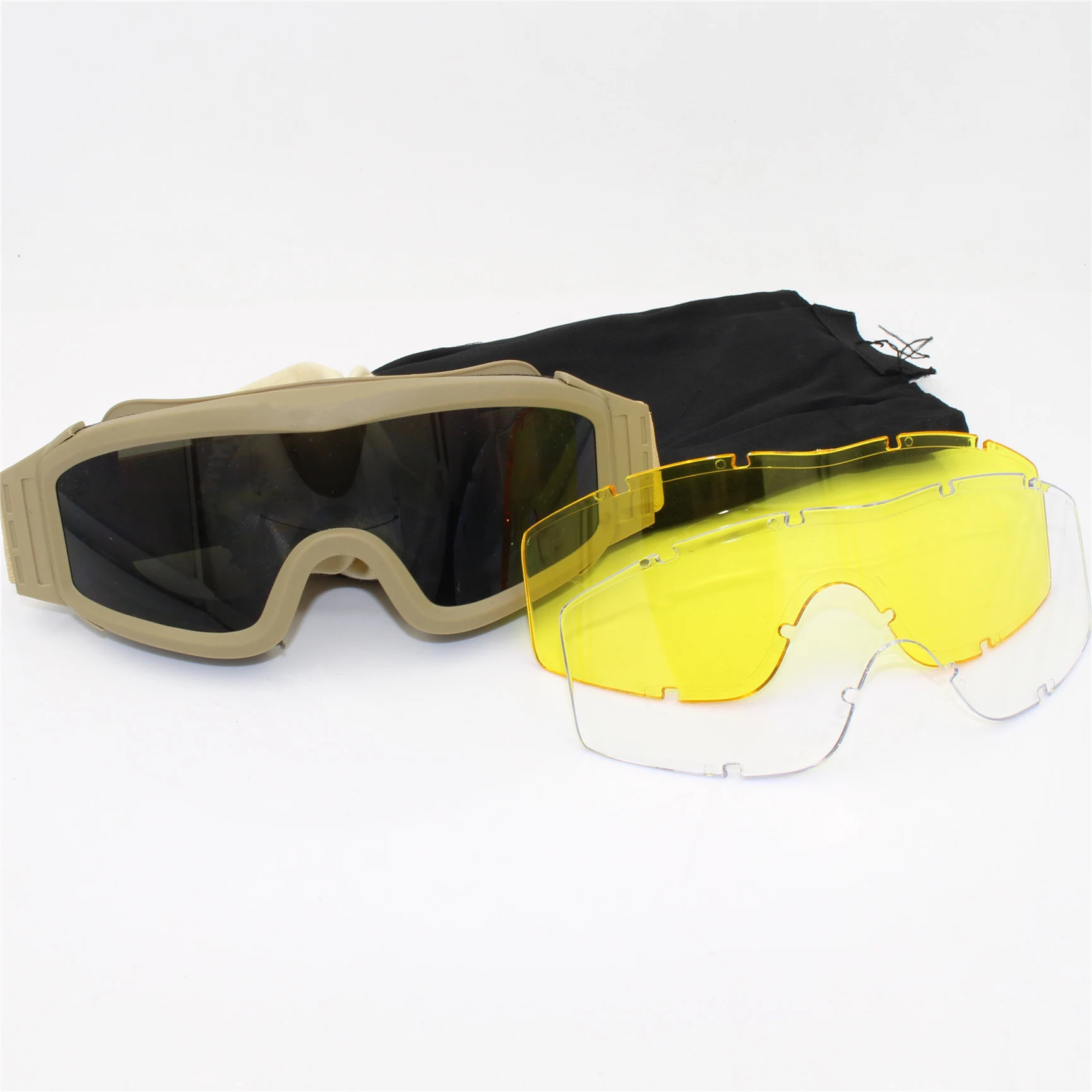 Black Tan Airsoft Tactical Goggles USMC Military Tactics Sunglasses Glasses Army Airsoft Paintball Goggles
Black Tan Airsoft Tactical Goggles USMC Military Tactics Sunglasses Glasses Army Airsoft Paintball Goggles