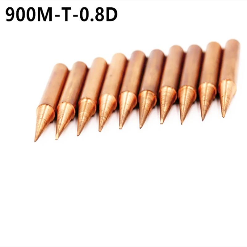 900m t 0. 8d 10 шт./лот наконечник из чистой меди 900M T для паяльной станции hakko|Сварочные